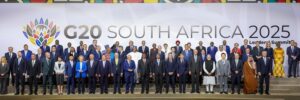 Group photograph of world leaders at the G20 summit on 21 November 2025. (Photo: Jairus Mmutle/GCIS)